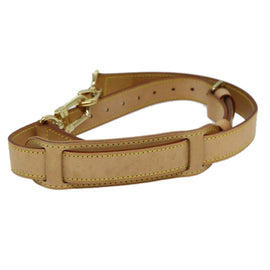 LOUIS VUITTON Powanie Shoulder Strap Leather 2Set Beige LV Auth am6383 - 0