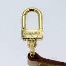LOUIS VUITTON Powanie Shoulder Strap Leather 2 Set Beige LV Auth am6383-7