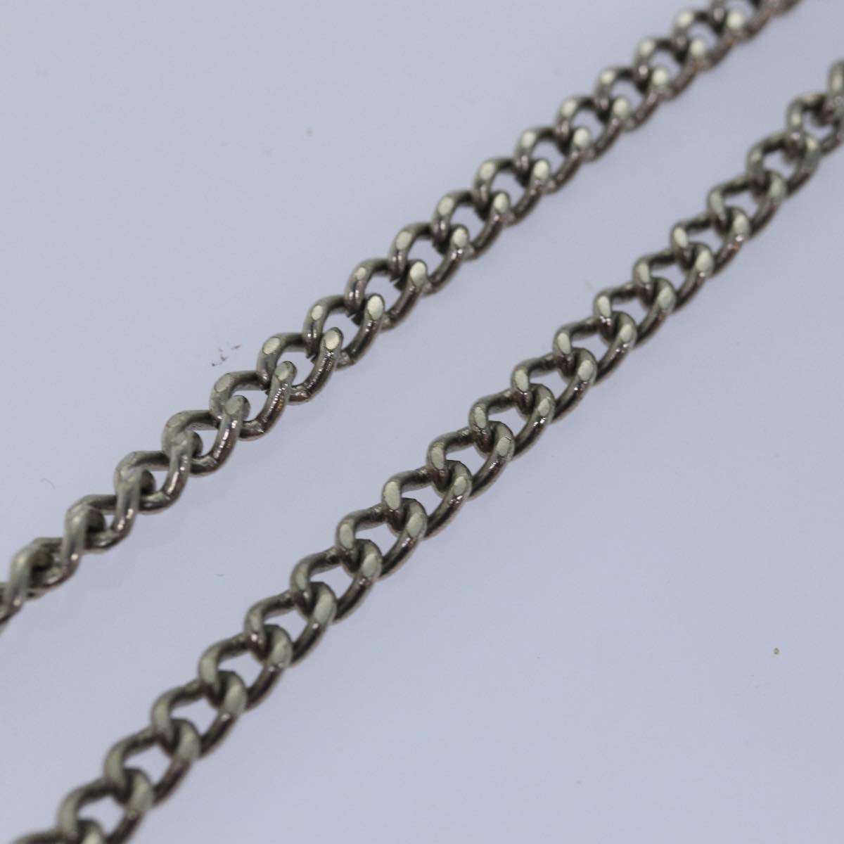 LOUIS VUITTON Wallet Chain Silver LV Auth am6387