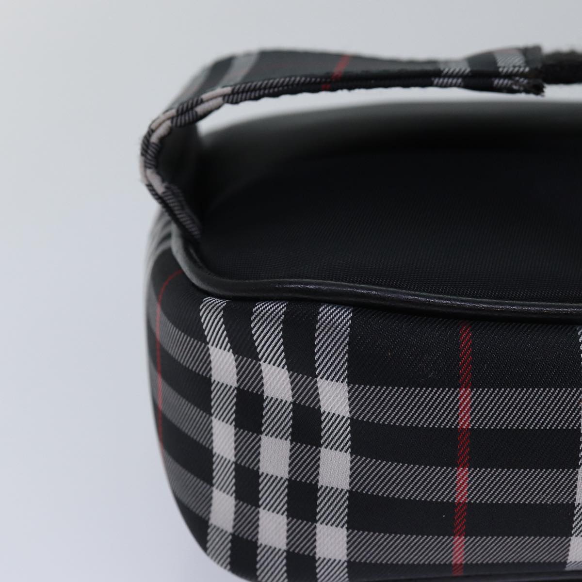 BURBERRY Nova Check Waist bag Nylon Black Auth am6395