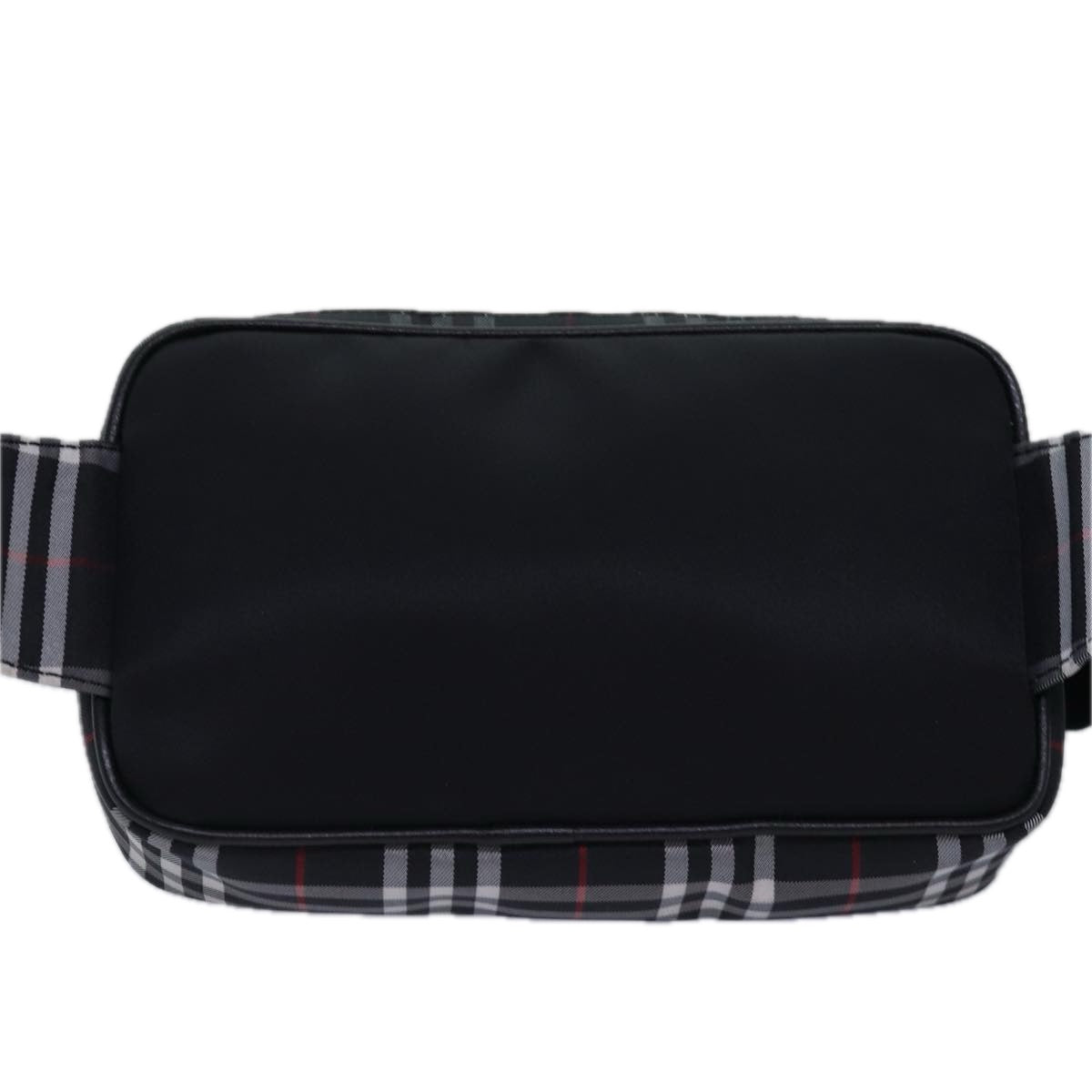 BURBERRY Nova Check Waist bag Nylon Black Auth am6395