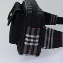 BURBERRY Nova Check Waist bag Nylon Black Auth am6395-3