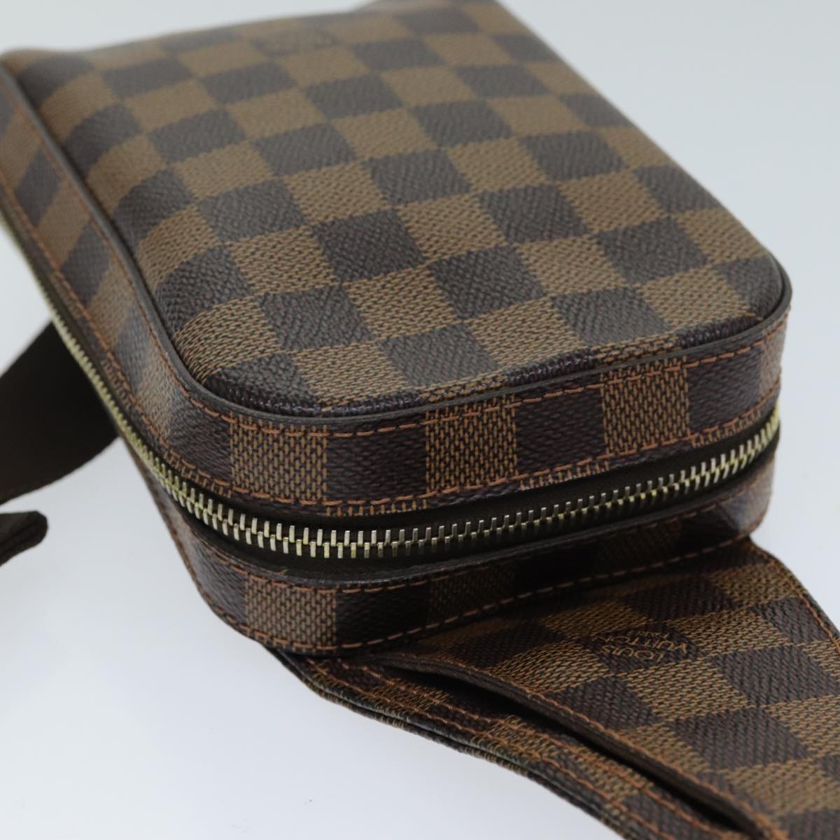 LOUIS VUITTON Damier Ebene Geronimos Shoulder Bag N51994 LV Auth am6396