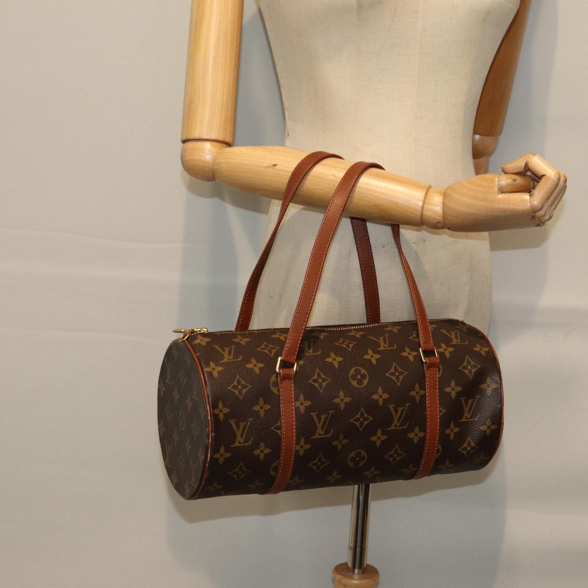 LOUIS VUITTON Monogram Papillon 30 Hand Bag M51385 LV Auth am6401