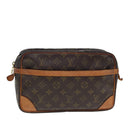 LOUIS VUITTON Monogram Compiegne 28 Clutch Bag M51845 LV Auth am6407-1