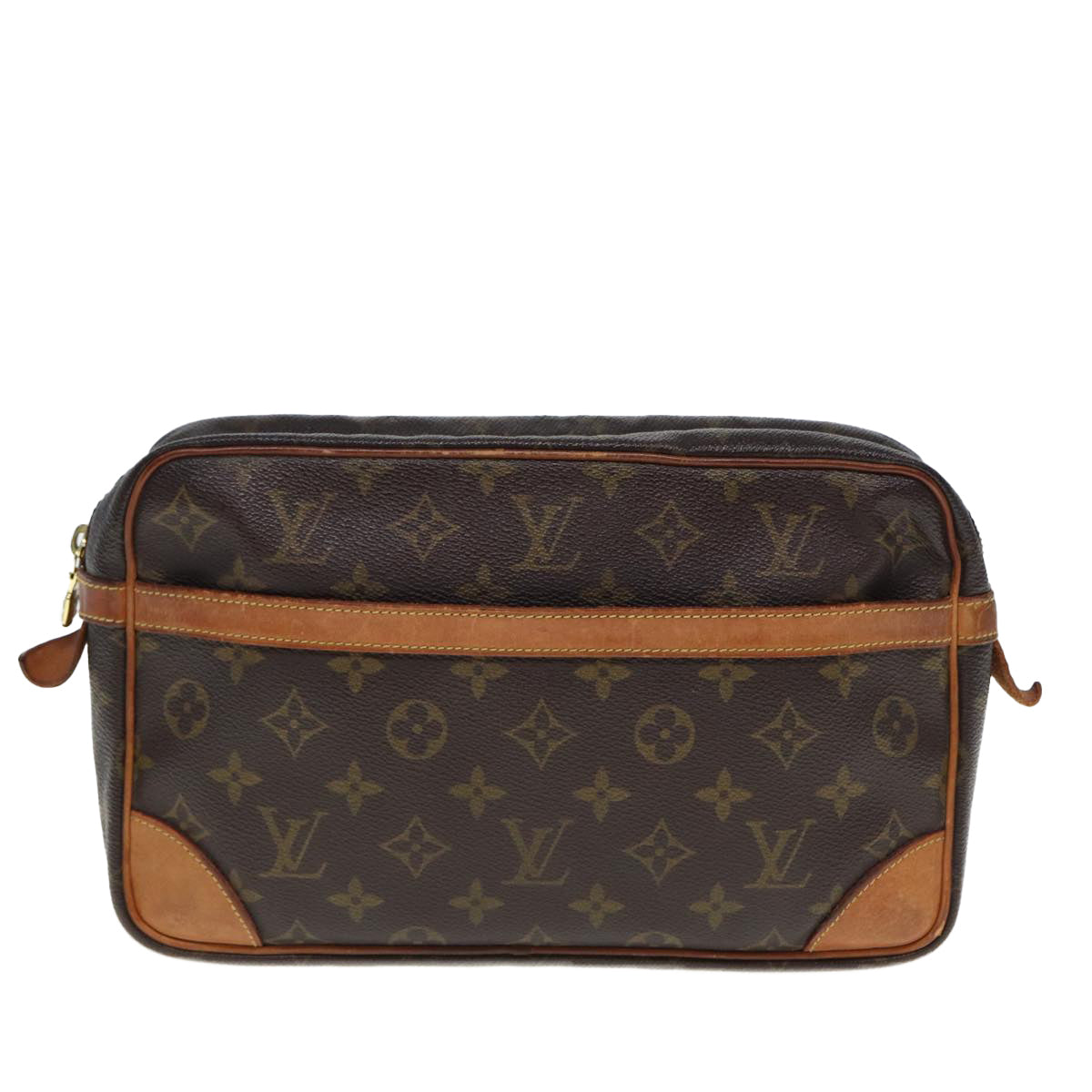 LOUIS VUITTON Monogram Compiegne 28 Clutch Bag M51845 LV Auth am6407