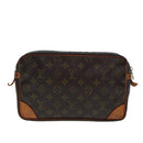LOUIS VUITTON Monogram Compiegne 28 Clutch Bag M51845 LV Auth am6407-2
