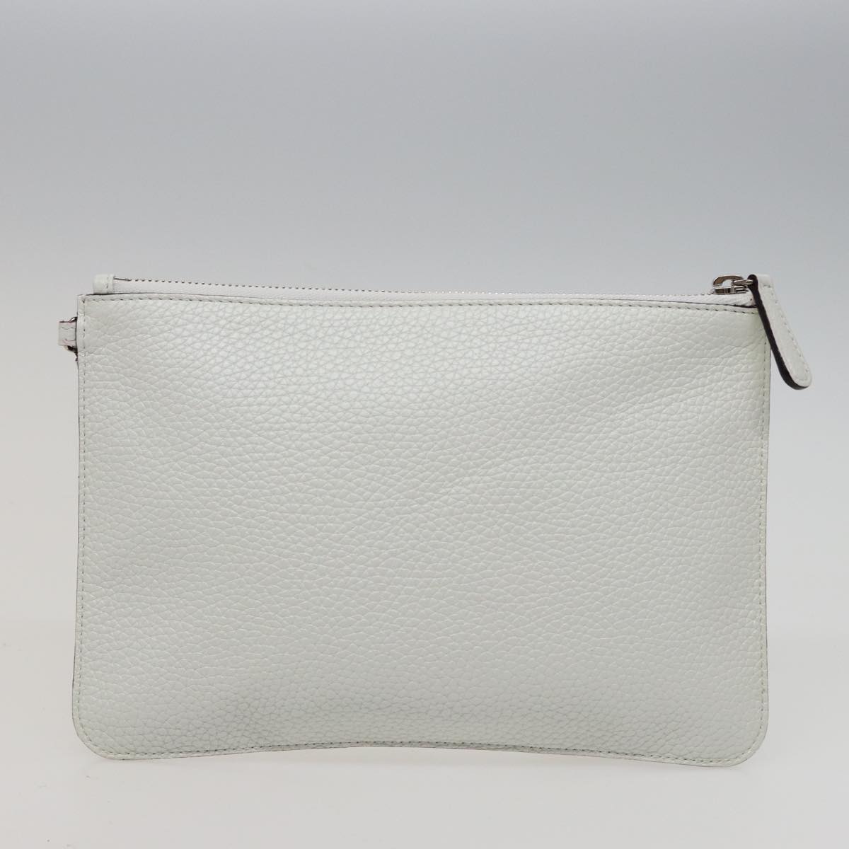 Christian Dior Diorissimo Hand Bag Leather 2way White Auth am6412A