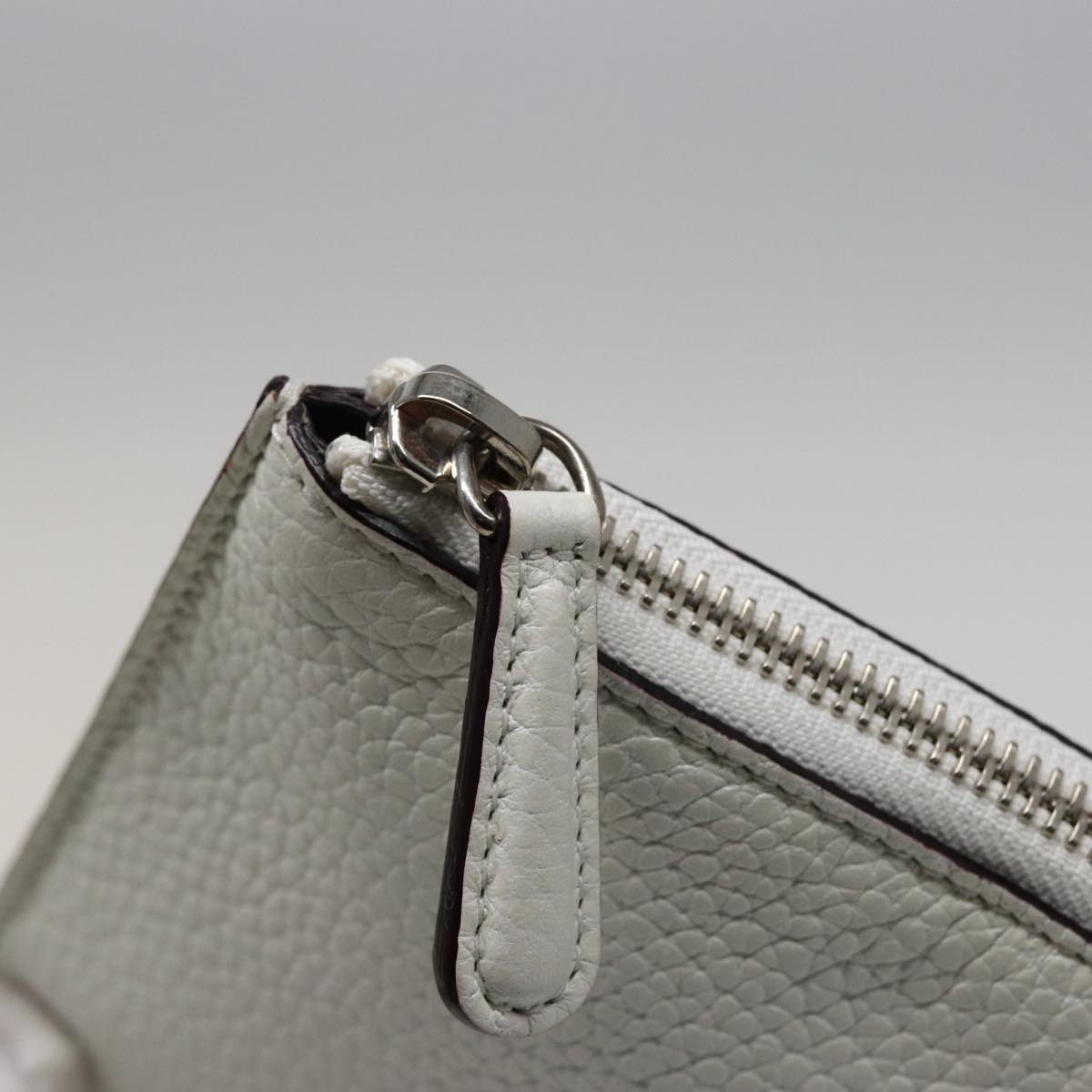 Christian Dior Diorissimo Hand Bag Leather 2way White Auth am6412A