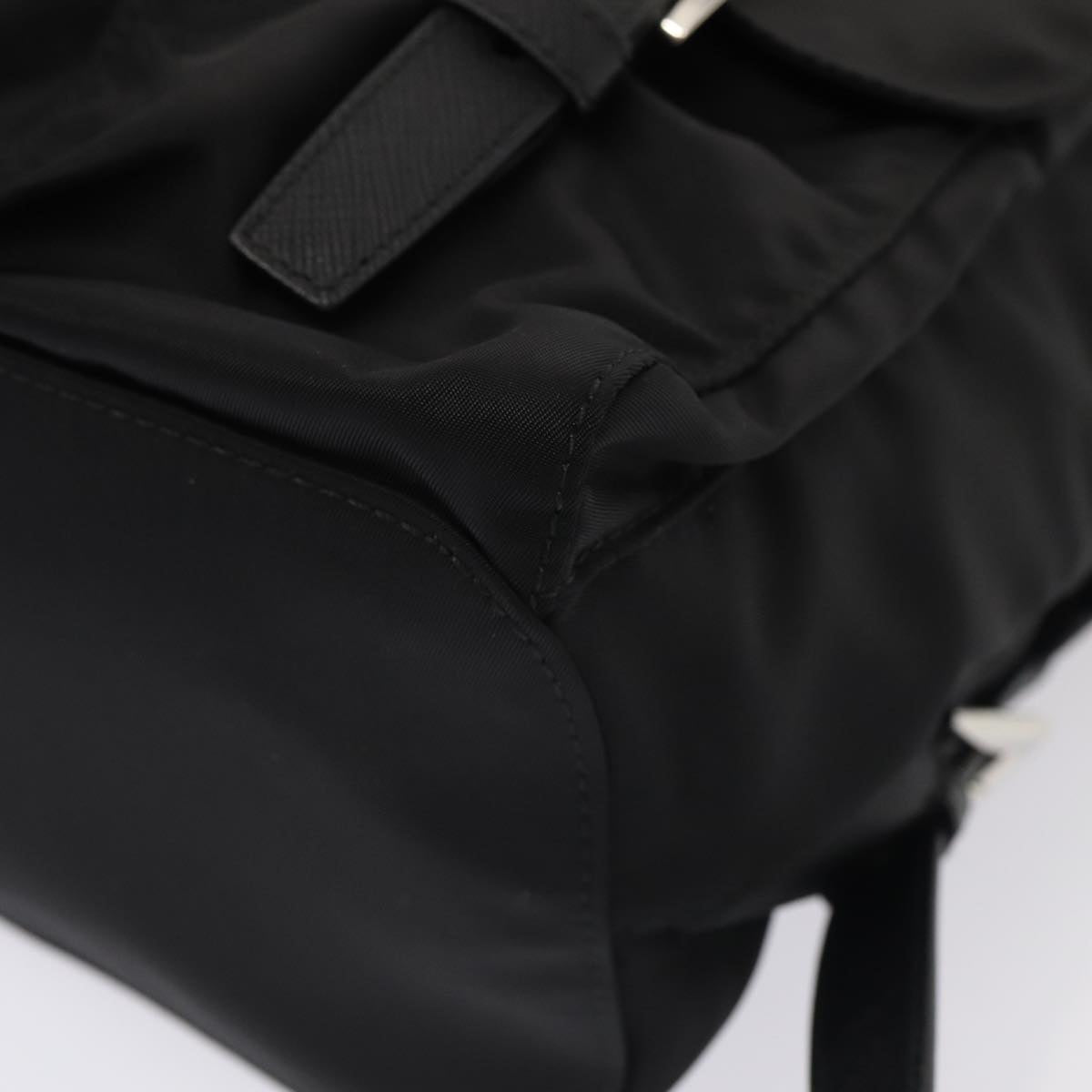 PRADA Backpack Nylon Black Auth am6424A