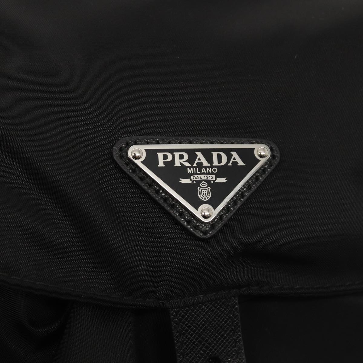 PRADA Backpack Nylon Black Auth am6424A