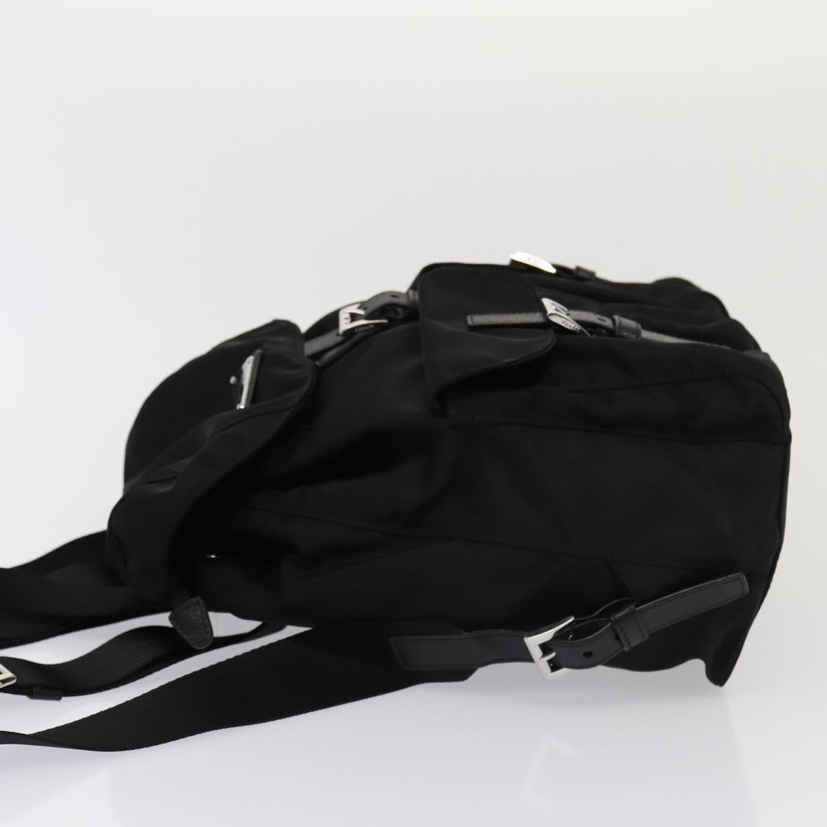 PRADA Backpack Nylon Black Auth am6424A