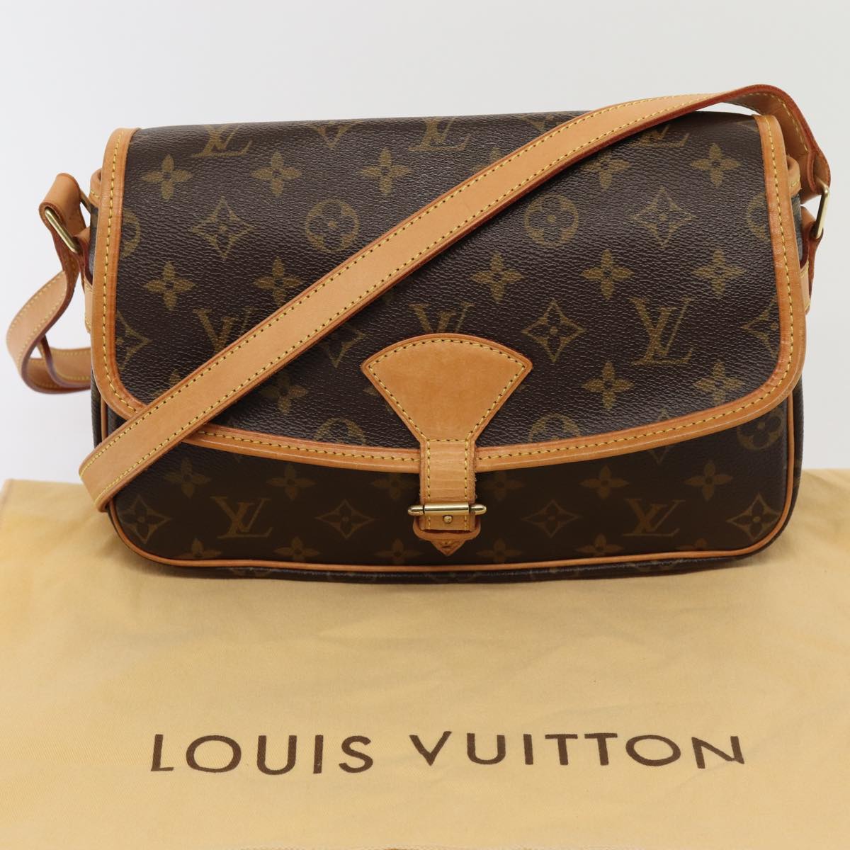 LOUIS VUITTON Monogram Sologne Shoulder Bag M42250 LV Auth am6425