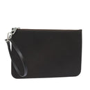 LOUIS VUITTON Pouch Leather Brown LV Auth am6430-1