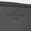 LOUIS VUITTON Pouch Leather Brown LV Auth am6430-17