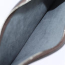 LOUIS VUITTON Pouch Leather Brown LV Auth am6430-11