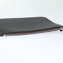 LOUIS VUITTON Pouch Leather Brown LV Auth am6430-5