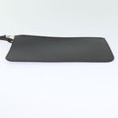 LOUIS VUITTON Pouch Leather Brown LV Auth am6430-6