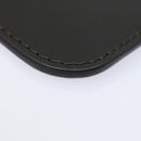 LOUIS VUITTON Pouch Leather Brown LV Auth am6430-14