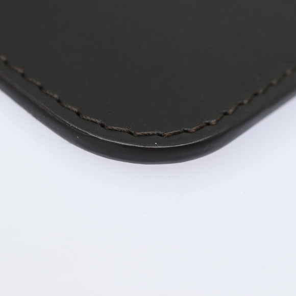 LOUIS VUITTON Pouch Leather Brown LV Auth am6430