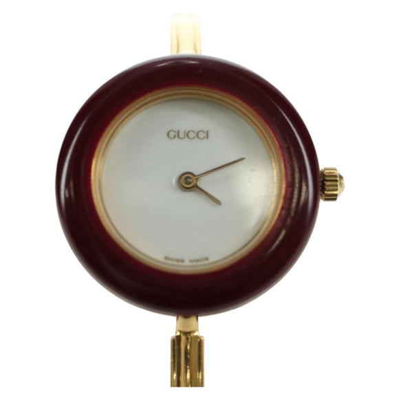 GUCCI Change Bezel Watches metal Gold Auth am6432M