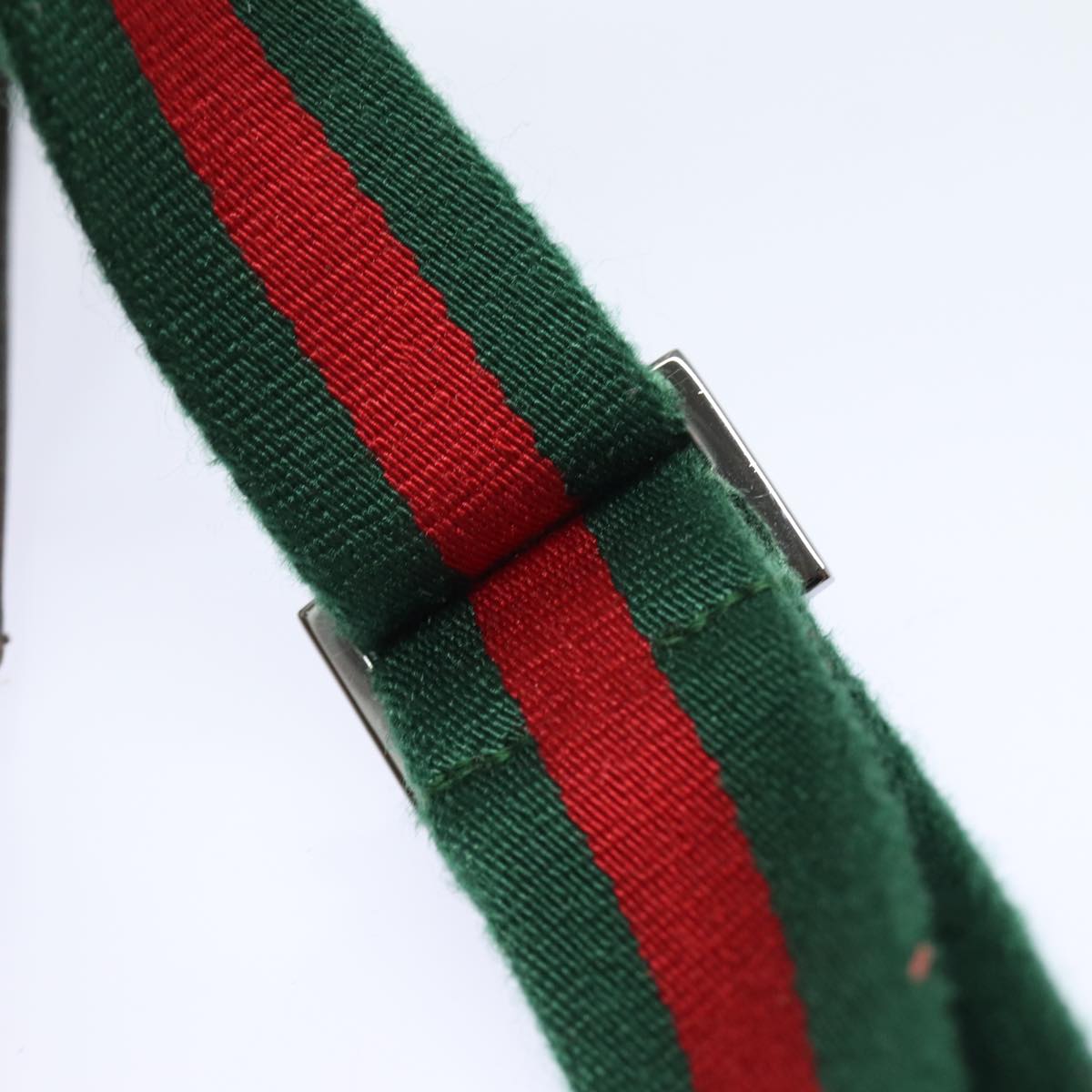 GUCCI GG Canvas Web Sherry Line Waist bag Beige Red Green 28566 Auth am6441