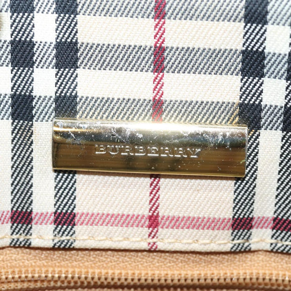 BURBERRY Shoulder Bag Leather Beige Auth am6447