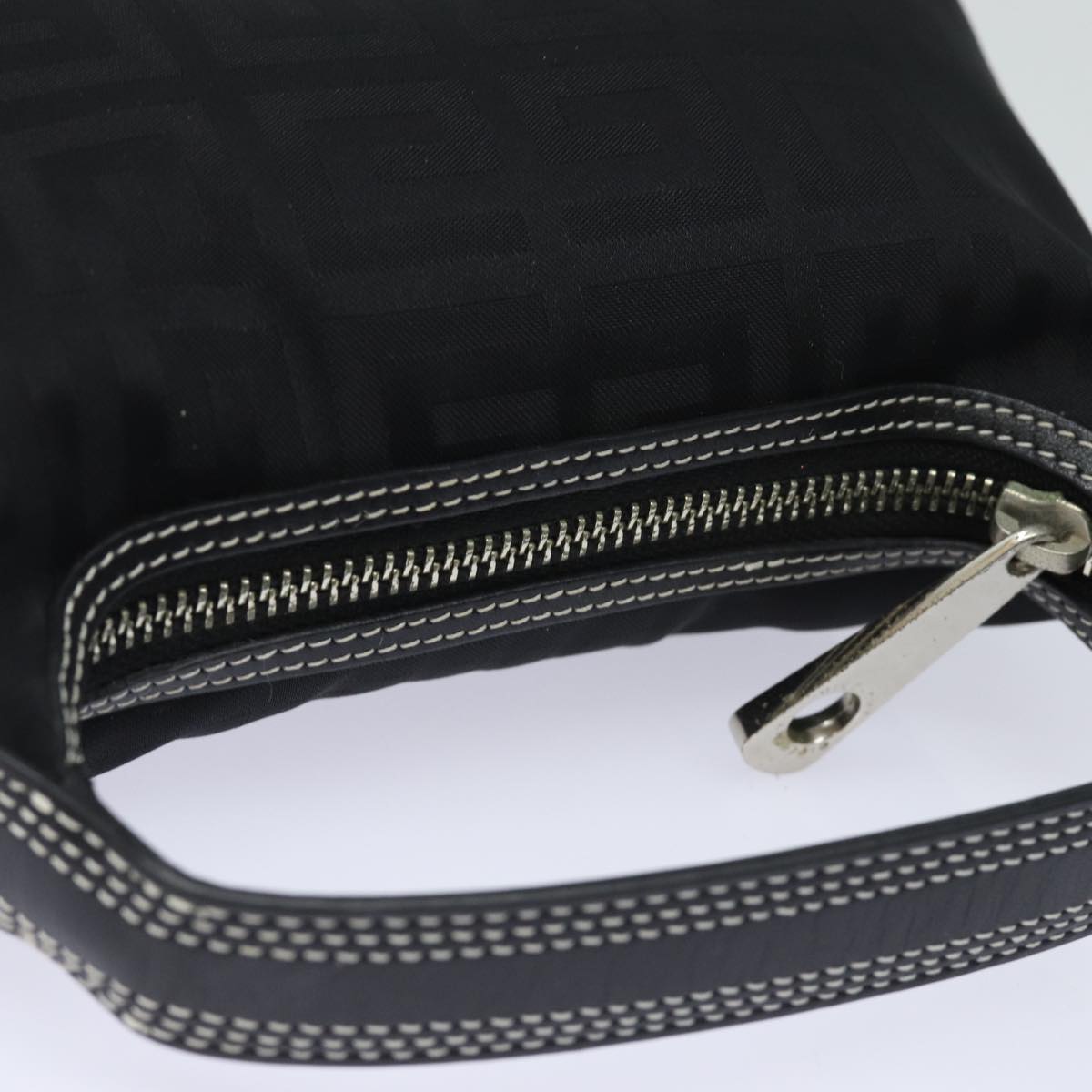 GIVENCHY Hand Bag Nylon Black Auth am6457