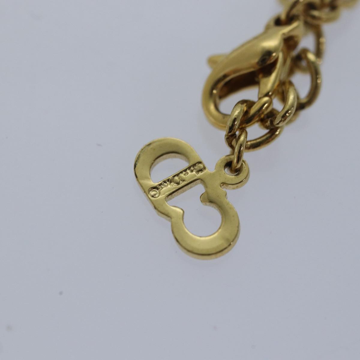 Christian Dior Necklace metal Gold Auth am6461