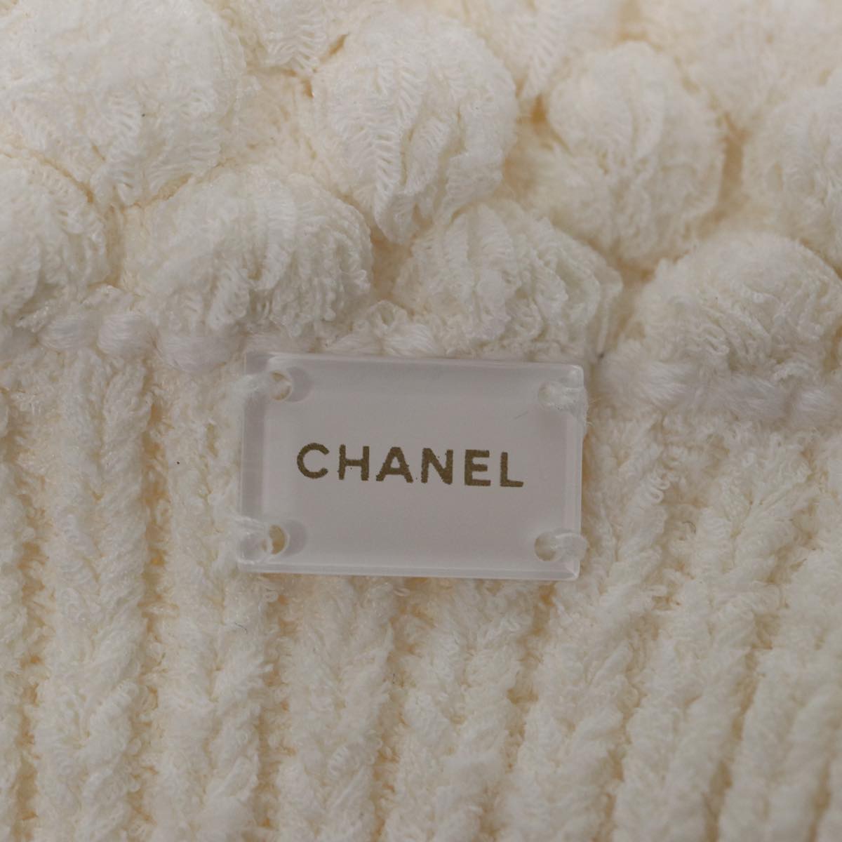 CHANEL　Tops Polyamide Nylon White CC Auth am6465