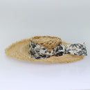 GUCCI Hat straw L size Beige Auth am6467-2