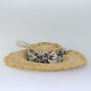 GUCCI Hat straw L size Beige Auth am6467-4