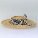 GUCCI Hat straw L size Beige Auth am6467-5