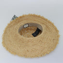 GUCCI Hat straw L size Beige Auth am6467-8
