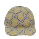 GUCCI Cap GG Canvas Raffia L size Beige 701713 Auth am6474V-2