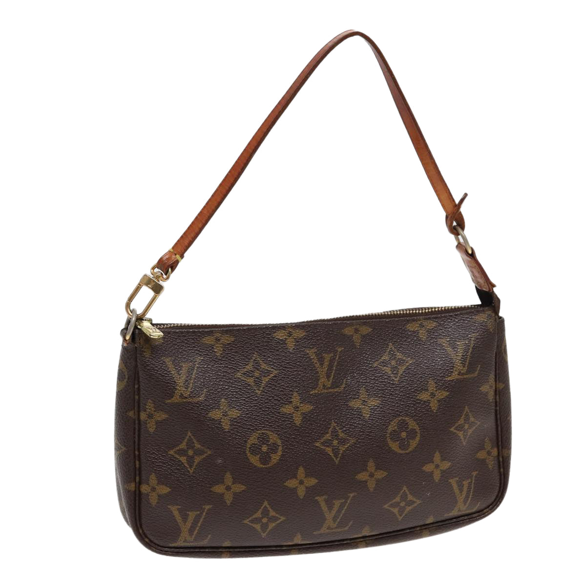 LOUIS VUITTON Monogram Pochette Accessoires Pouch M51980 LV Auth am6479