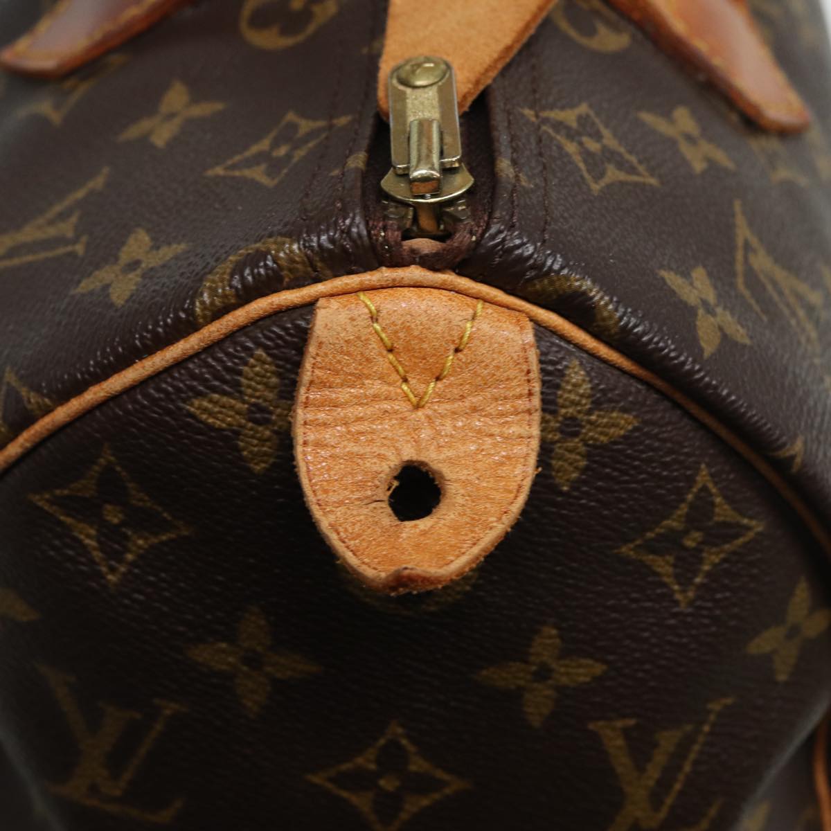 LOUIS VUITTON Monogram Speedy 30 Hand Bag M41526 LV Auth am6482