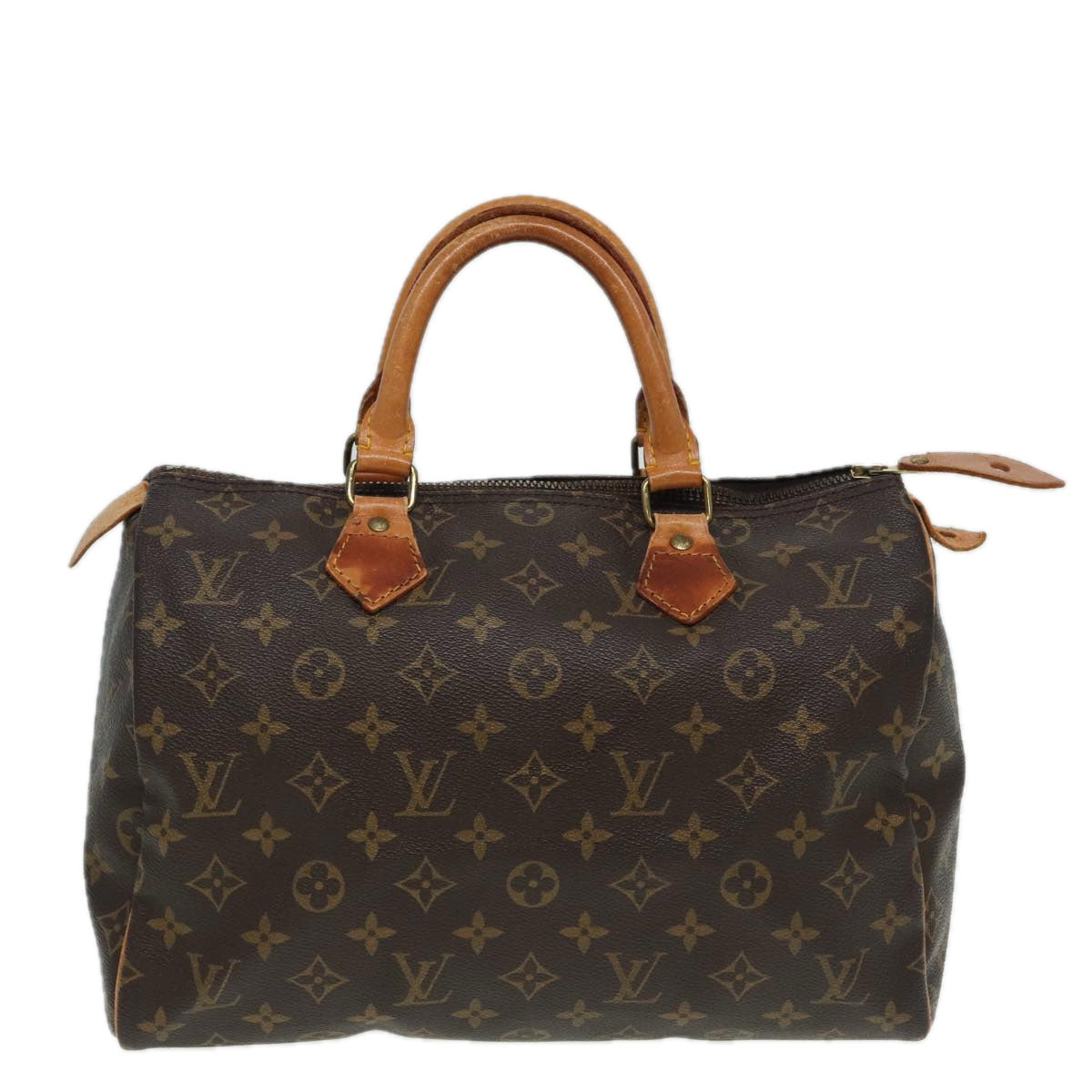 LOUIS VUITTON Monogram Speedy 30 Hand Bag M41526 LV Auth am6482