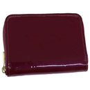 LOUIS VUITTON Monogram Vernis Zippy Coin Purse Wallet Purple M91534 Auth am6485V-1