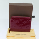LOUIS VUITTON Monogram Vernis Zippy Coin Purse Wallet Purple M91534 Auth am6485V-12