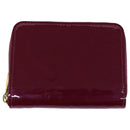 LOUIS VUITTON Monogram Vernis Zippy Coin Purse Wallet Purple M91534 Auth am6485V-13