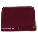 LOUIS VUITTON Monogram Vernis Zippy Coin Purse Wallet Purple M91534 Auth am6485V-2