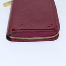 LOUIS VUITTON Monogram Vernis Zippy Coin Purse Wallet Purple M91534 Auth am6485V-3