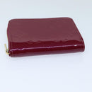 LOUIS VUITTON Monogram Vernis Zippy Coin Purse Wallet Purple M91534 Auth am6485V-6