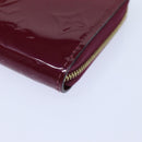 LOUIS VUITTON Monogram Vernis Zippy Coin Purse Wallet Purple M91534 Auth am6485V-7