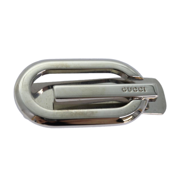 GUCCI Money Clip metal Silver Auth am6487V