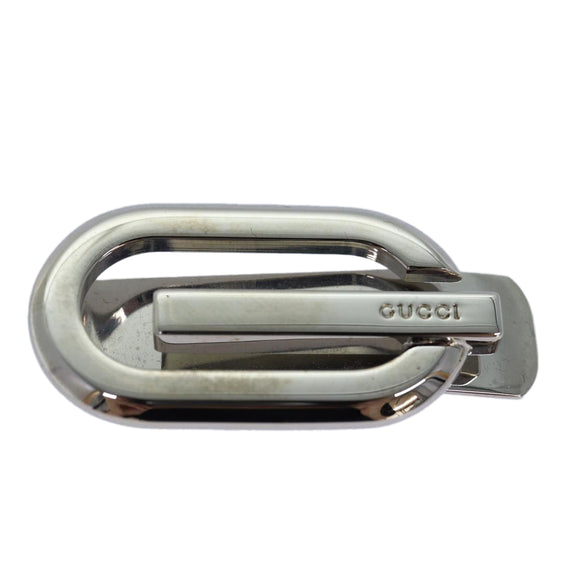 GUCCI Money Clip metal Silver Auth am6487V