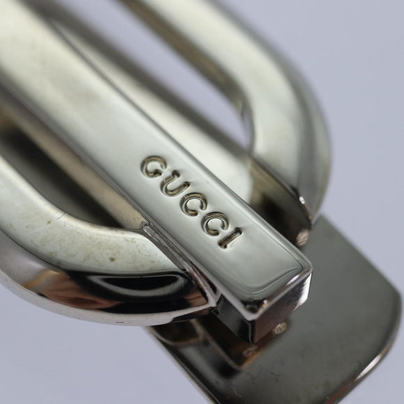GUCCI Money Clip metal Silver Auth am6487V