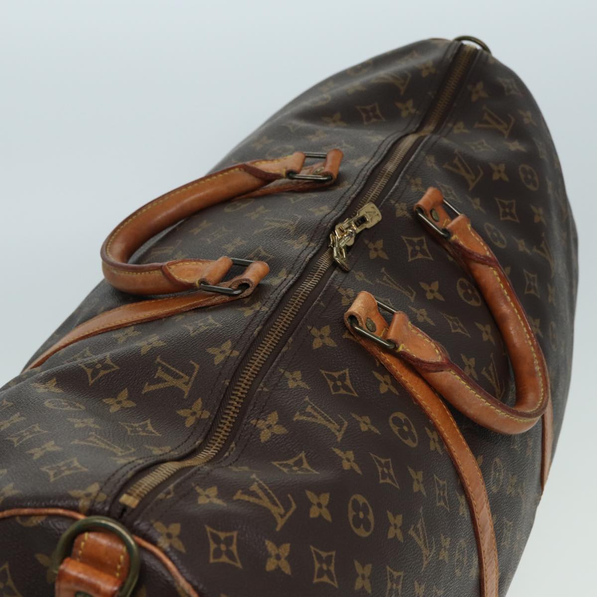 LOUIS VUITTON Monogram Keepall Bandouliere 60 Boston Bag M41412 LV Auth am6492