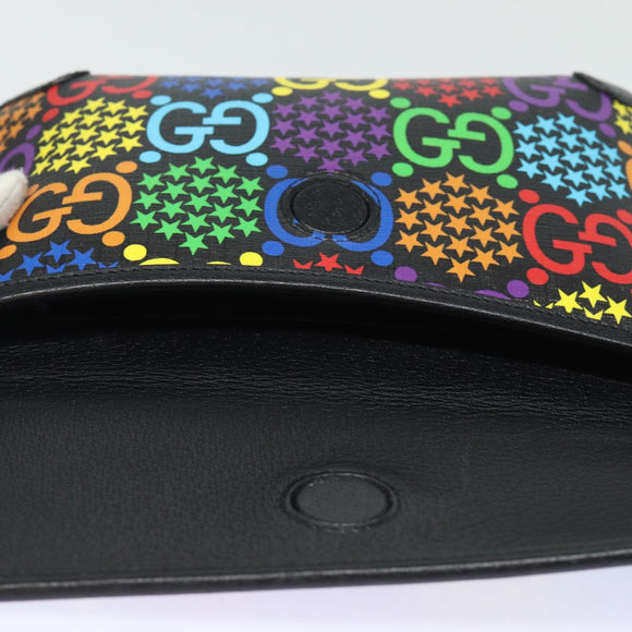 GUCCI GG Psychedelic Body Bag PVC Leather Multicolor 598113 Auth am6503A